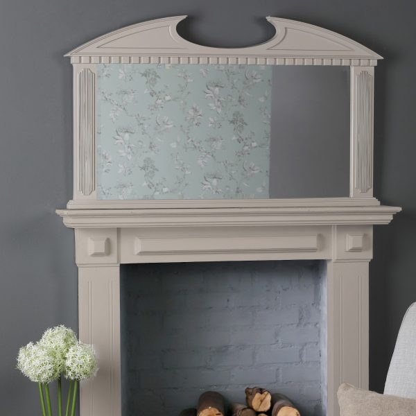 Laura Ashley Rossett Over Mantle Mirror In Old White Detail Edging