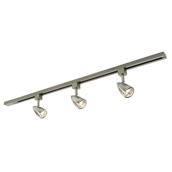 Saxby 48025 Bullett Satin Chrome Kit 50 watt Track